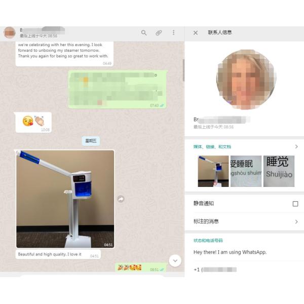 Машина распаровщика топления озона Nano лицевая для салона красоты