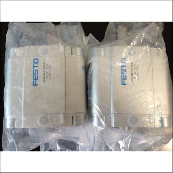 Festo ADVU-80-50-P-S2 Bouteille d'huile 80 mm Piston Diamètre 50 mm Trait Double action M5 Connexion pneumatique Matériau en aluminium anodisé