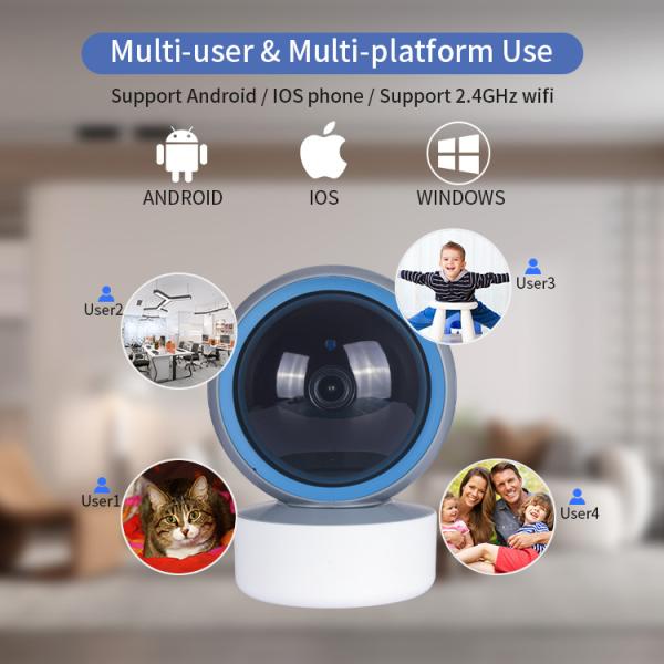 Крытая умная беспроводная камера 1080P HD Wifi для младенца/любимца/пожилого ODM OEM