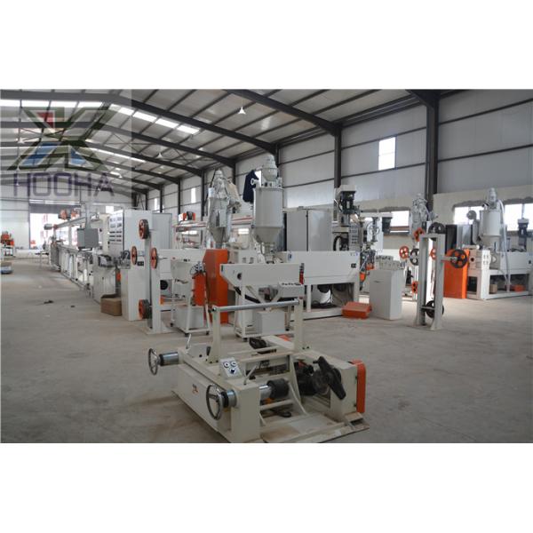máquina elétrica da extrusão de cabo do PVC do PE da máquina da fabricação de cabos da máquina da extrusora do fio do poder 380v