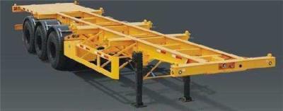 2 Axle Terminal Port Container Skeletal Chassis Truck Semi Trailer With Fuwa / BPW Axle