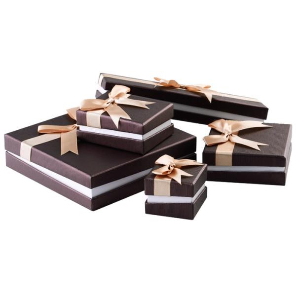 Hand Making Jewellery Gift Packaging Paper Ribbon Brown Color EN71-3