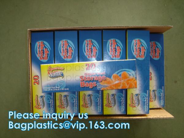100% COMPOSTABLE food bag K freezer storage bags, Food grade plastic packing bag K slider storage bags CORN