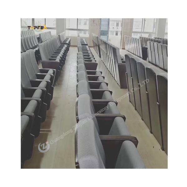 Cadeira Ergonômica de Igreja Negra / Cadeira de Treinamento Com Braços Construção Pesada Design dobrável