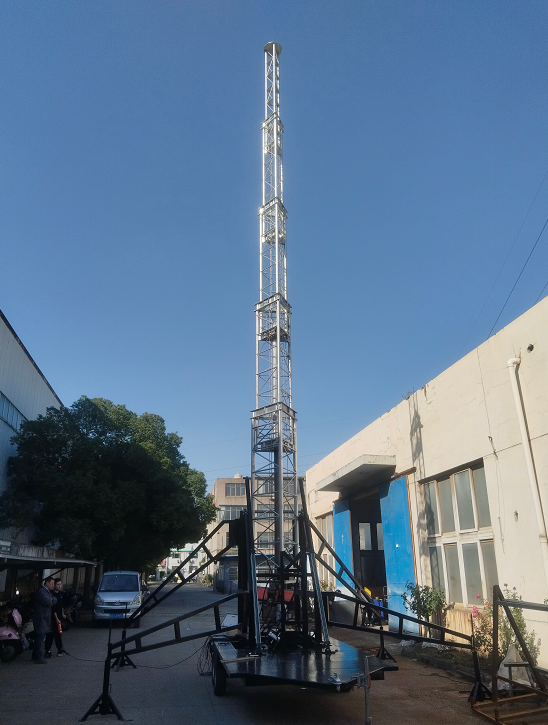 15m cell on wheels heavy duty load 300kg tower on trailer