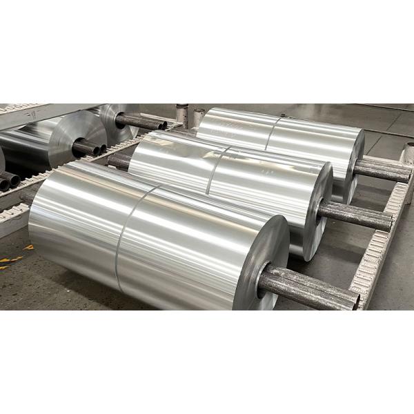 8006 7 - 60 Micron Aluminium Jumbo Roll Household Aluminum Foil for Fast Food