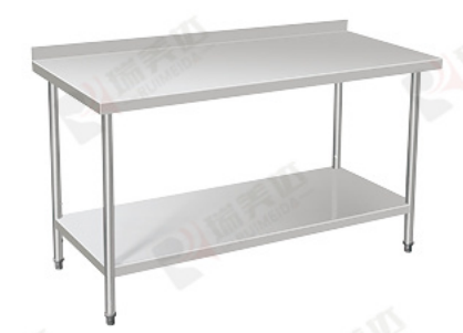 500kg Load Capacity 304 Stainless Steel Double-layer Commercial Work Table and Kitchen Worktable