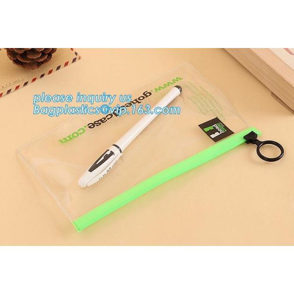 have fashion sense bag,classic cosmetic bag,space utilization,Pvc Document Clear Plastic Snap Button File Bag bagease