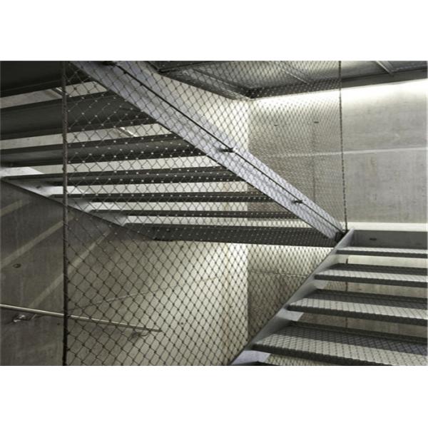 Buildings Stainless Steel Rope Mesh Alkalinity Resisting Easy Maintenance