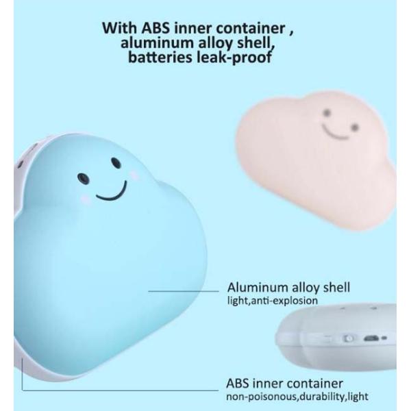 New Fashion Gift 3600mah Mini Cloud Hand Warmer Mobile charger Power Bank
