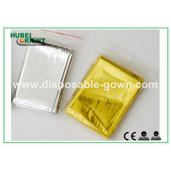 Подгонянная серебряная аварийная термозащита/водоустойчивое аварийное одеяло фольги