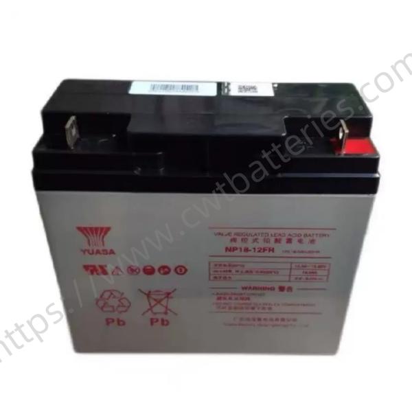 YUASA NP18-12FR Batterie au plomb-acide scellée retardateur de flamme 12V 18Ah UPS Batteries de stockage rechargeables