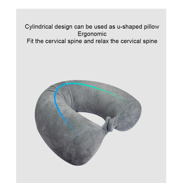 Flexible Travel Neck Roll Pillow with Memory Foam Filling and Customized Color Option