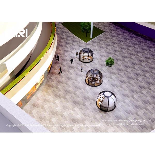Outdoor Luxury Glamping Tents Clear Polycarbonate Crystal Dome House Hot Tub Enclosure