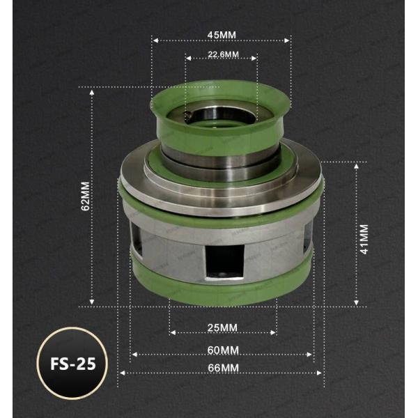 BERGMAN Заменить Flygt насос уплотнение 7698733 FS-25mm 2660 4630 4640 Металлический картон механическая уплотнение