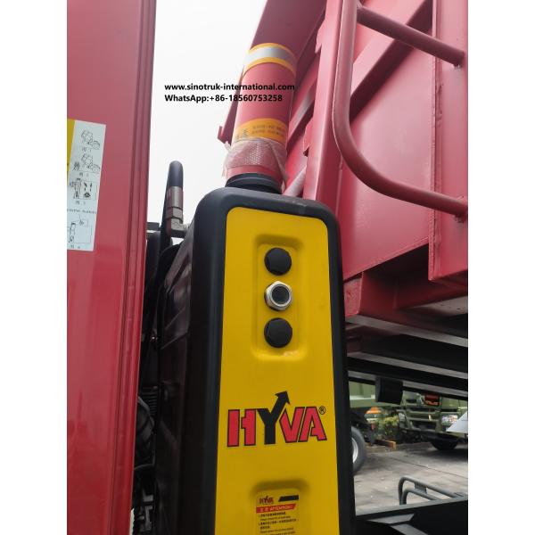 Sinotruk Howo Дэмпер 380hp 6 × 4 с гидравлическим цилиндром Hyva для добычи полезных ископаемых