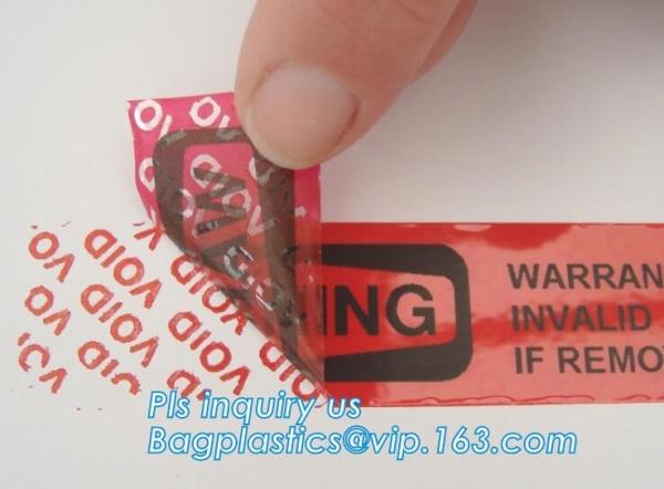 Warranty Open Void Sticker Security Seal Label Tamper Proof Stickers, Transparent Warranty Void Seal Labels Bagplastics