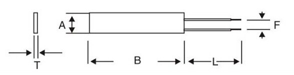 Polyimide Material Instant Water Ptc Ceramic Heater , Ptc Heating Element
