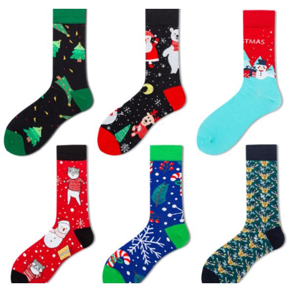 Customized Logo Kids Christmas Socks Or Stocking Funny Christmas Socks For Female