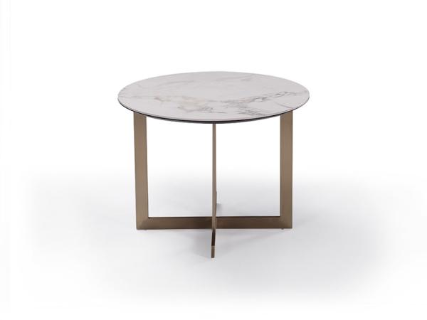 Aria Asymmetric Ceramic Marble Ceramic Coffee Table  Luxurious