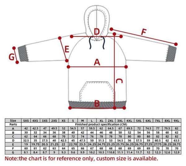 OEM Casual Hoodies Oversized Letter Men Hoodie Customized Size