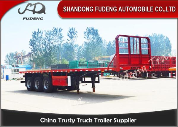 20 Ft 40 Ft 45 Feet Flatbed Semi Trailer Platform High Bed Trailers For Container Delivery