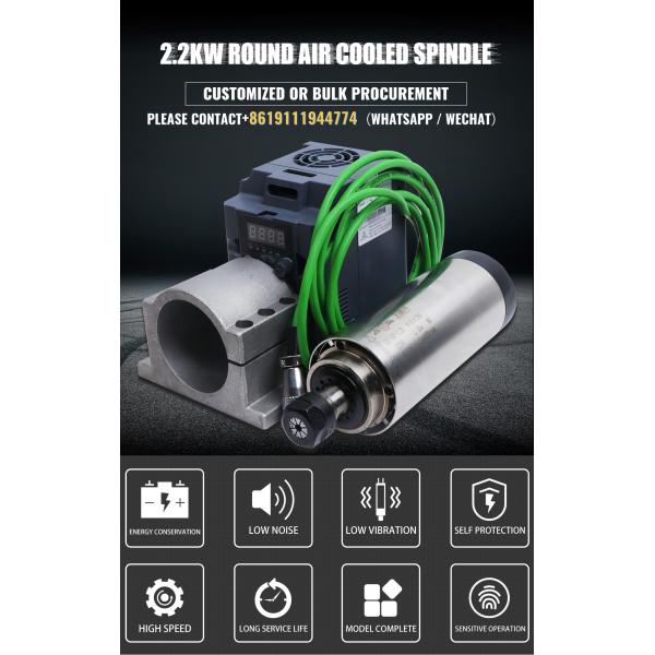 80 мм держатель шпинделя ER20 коллет для CNC-маршрутизатора 2.2KW воздушное охлаждение шпинделя моторный комплект