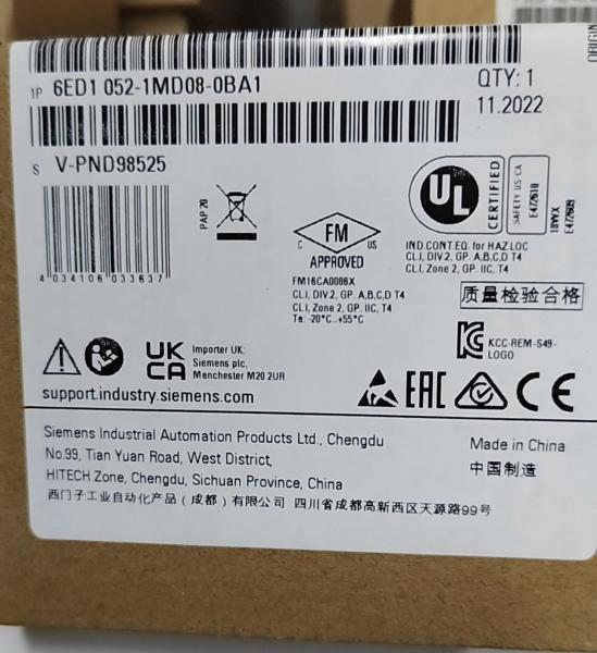 6ED1052-1MD08-0BA1 Original Packaging Siemens LOGO 8 12 24RCE Basic Module With Display