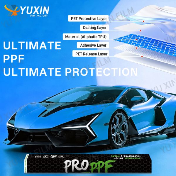 190 Micron 7.5mil High Gloss Matte TPU PPF Car Film Strong Stretch Paint Protection Film