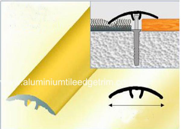 Aluminium Tile To Carpet Trim Black Metal Transition Strip Cover Strip Anodized Effect