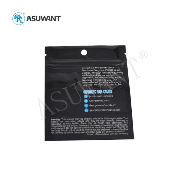 Biodegradable Industry Mylar Medical Weed Packaging Lockable Medication Mylar Bag