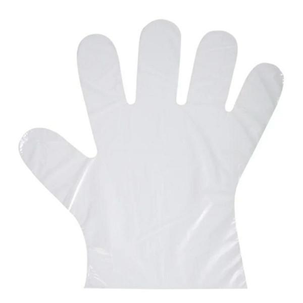1.2g Food Grade Disposable Gloves , Disposable Plastic Hand Gloves In 100 Sets