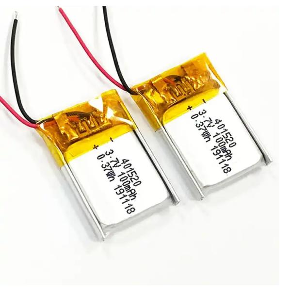 KC одобрил 401520 3.7V 100mAh перезаряжаемый литий-ионный ли-полимерный аккумулятор с Pcb и Jst Ph2.0 соединителем