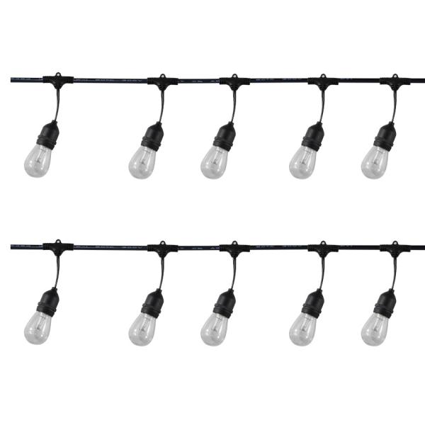 25FT 50FT 100FT G40 Globe LED String Lights for Outdoor Wedding Party Patio Lamp cable cord