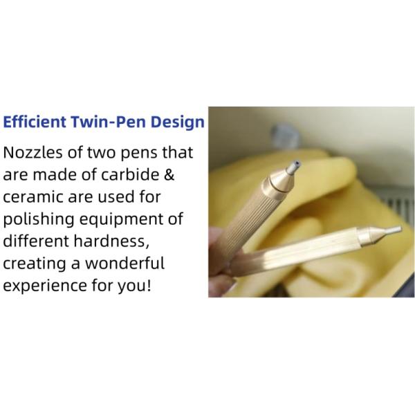 Double Tank Dental Lab Sandblaster porcelain Crowns Polishing Dental Nozzle Sandblasting