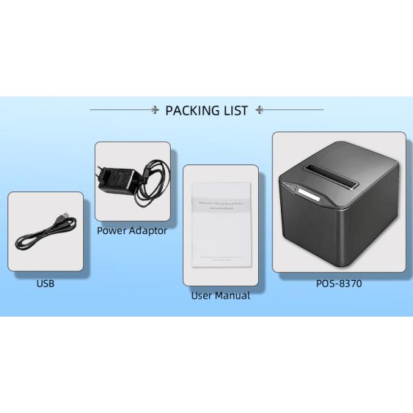 AC 110V/220V Input POS 80 Thermal Printer with Thermal Receipt and Barcode Private Mold