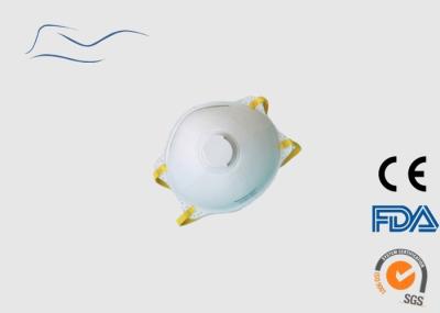 White Particulate Respirator Mask , 30G Disposable Earloop Face Mask