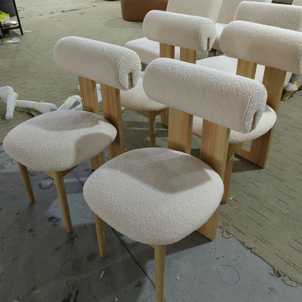 Southeast Asian Style Customizable Dining Chairs with High-density Foam for Restaurants and Cafes