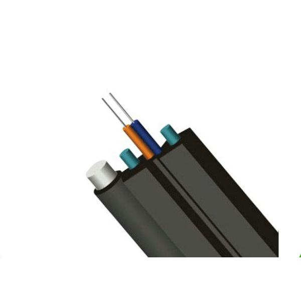 Mini Self-Supporting FTTH Fiber Optic Cable Bow Type , LSZH Fire-Retardant Jacket