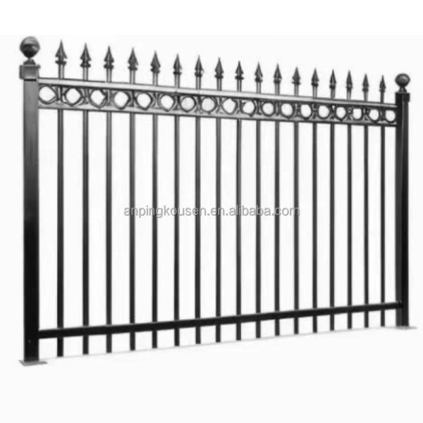 Стальная 3D ограждение Садовый черный порошок покрытый Австралия Тип алюминия Вертикальный лезвие ограждения