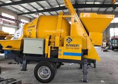 Floor Screed Concrete Mixer Pump , Trailer Mounted Mobile Concrete Mixer With Pump