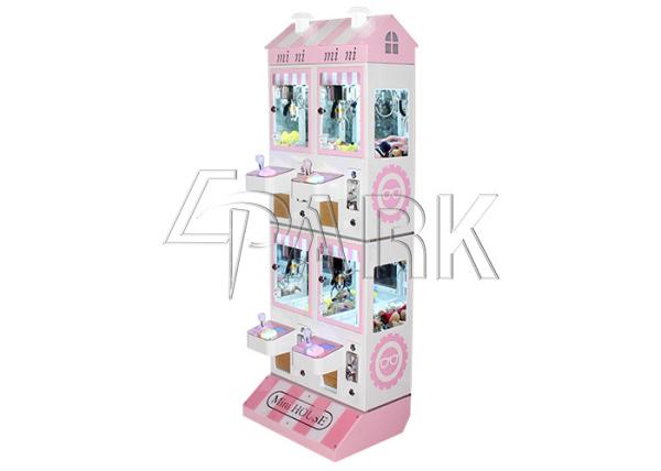 Four people mini crane machine cheap price coin pusher doll crane machine free play