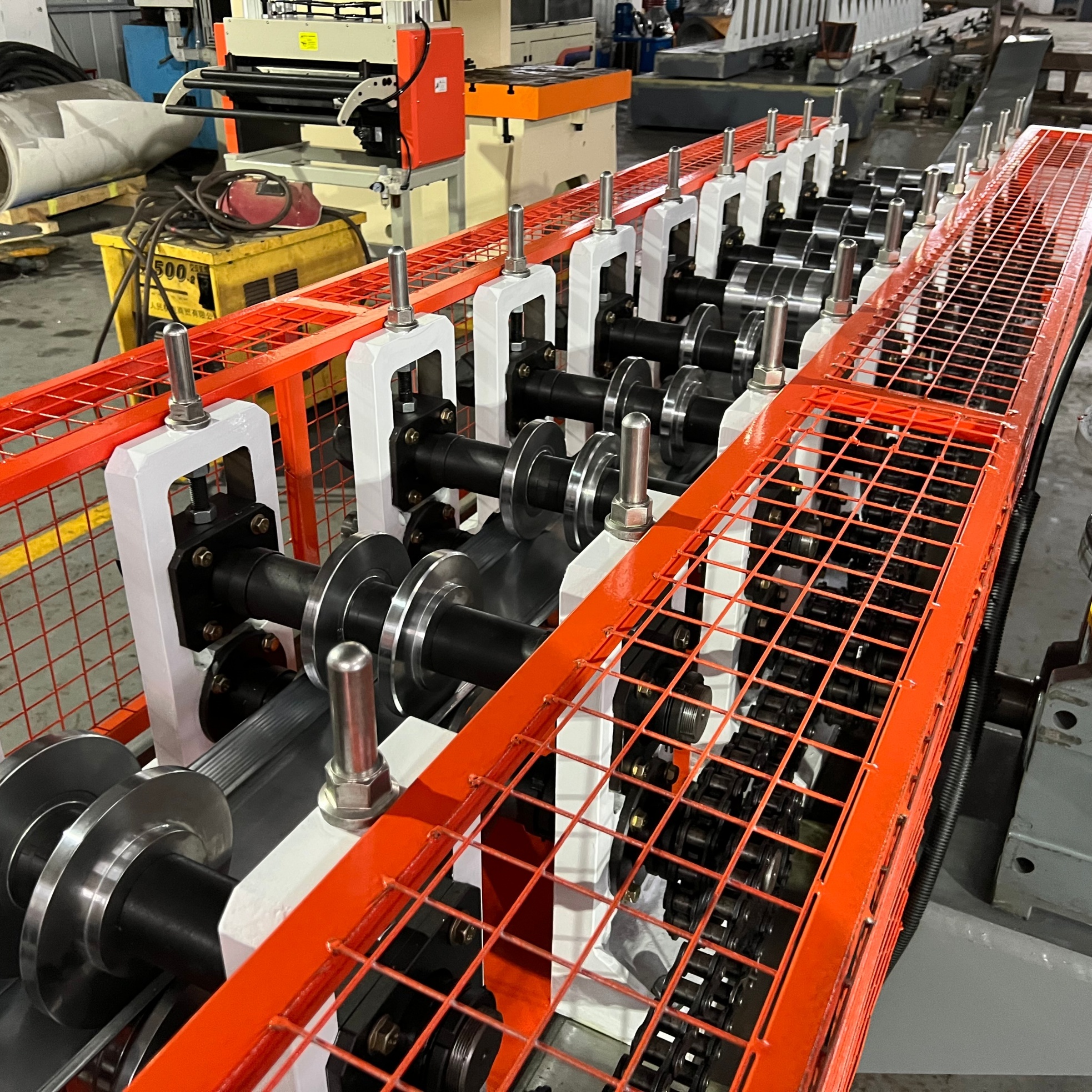 Adjustable Width South America CU Stud Track Roll Forming Machine Drywall Partition Ceiling Prefab Light Steel Decoration