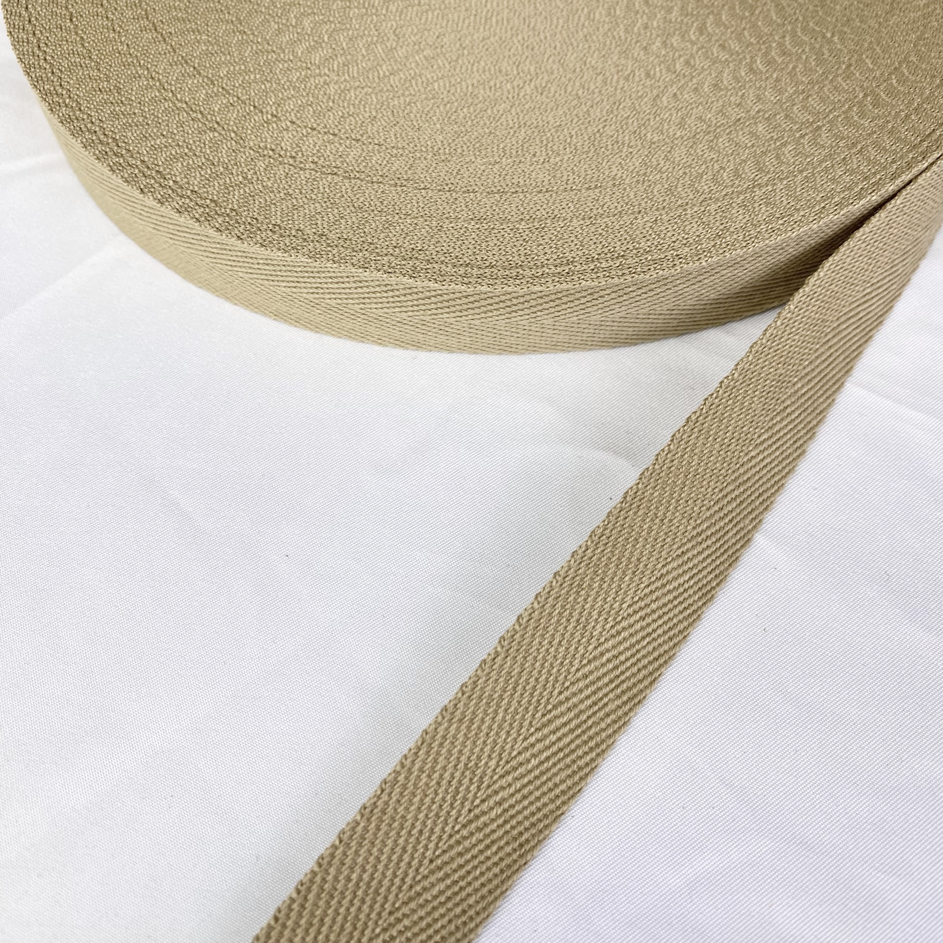 Herringbone polyester-cotton webbing Various colors Backpack strap Belt Handbag strap