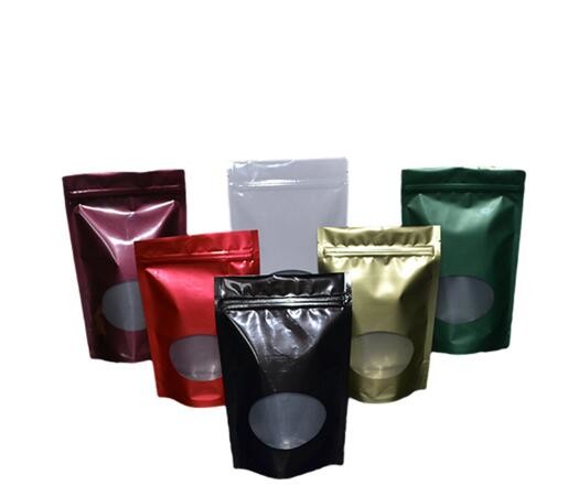Stand Up Oem Design Recycled custom printed aluminum foil zipper bag