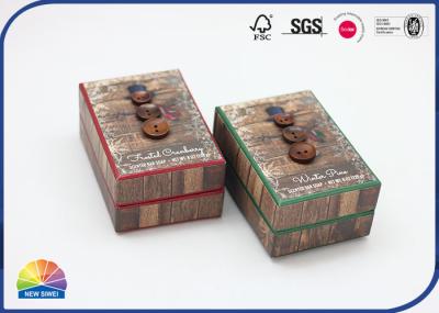 Caixa rígida do ombro do sabão do homem da neve com botão Matte Lamination