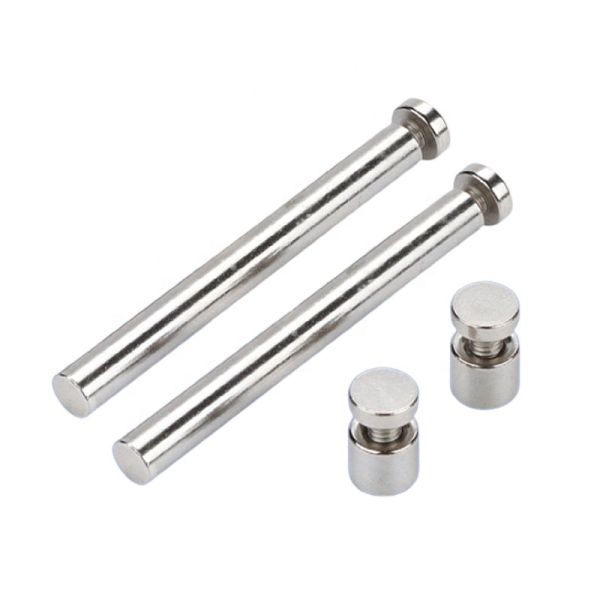 Acrylic Picture Frame Standoffs 6x70xM4 Sign Board Fixing Screw With Nickel Plating