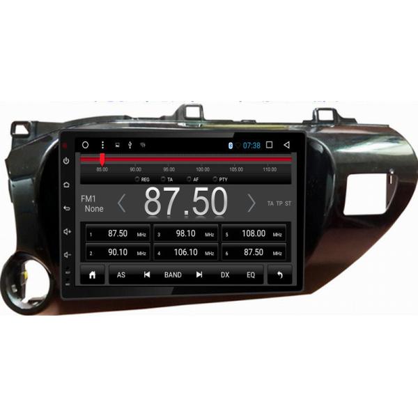 Ouchuangbo car radio gps navi video android 6.0 for Toyota Hilux with dual zone SWC USB AUX bluetooth