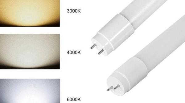 PC Body 330° Beam Angle 110lm/W T8 18w Led Tube Light