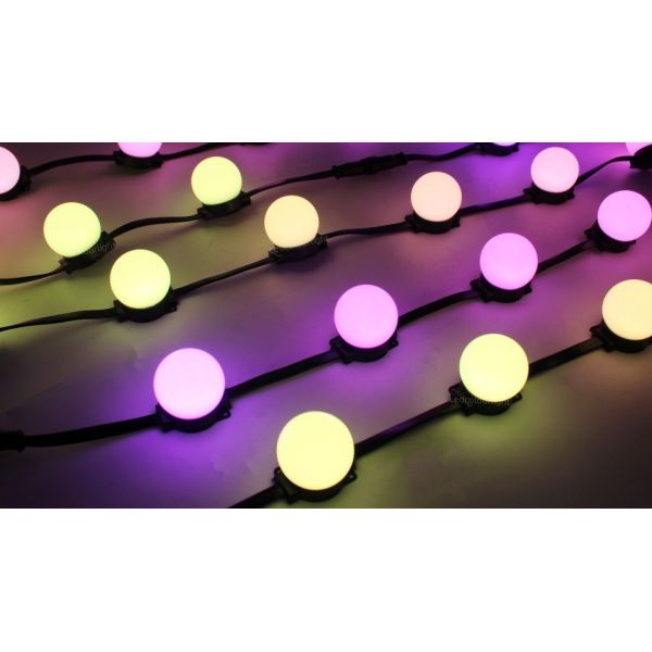 50mm 60mm RGB Programming LED Dot String Lights for Facade Stage Lighting